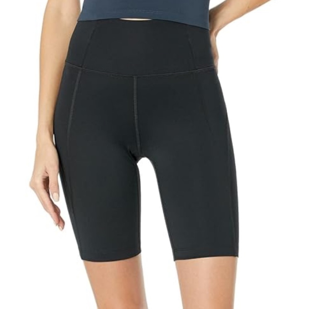 NWT girlfriend collective high rise 8 inch black bike shorts biker shorts - Picture 10 of 10